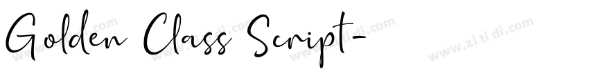 Golden Class Script字体转换